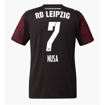Billige Fotballdrakt RB Leipzig Antonio Nusa #7 Replika Tredjedrakt 2025-26 Kortermet